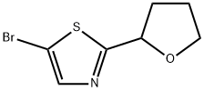 5-bromo-2-(tetrahydrofuran-2-yl)thiazole Struktur