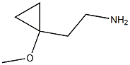 2-(1-methoxycyclopropyl)ethan-1-amine Struktur