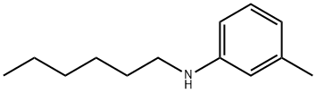 N-hexyl-3-methylaniline Struktur