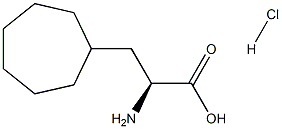 (2S)-2-amino-3-cycloheptylpropanoic acid hydrochloride Struktur