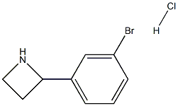 2-(3-Bromophenyl)azetidine hydrochloride Struktur