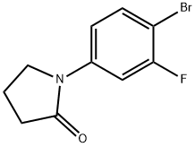 1-(4-bromo-3-fluorophenyl)pyrrolidin-2-one Struktur