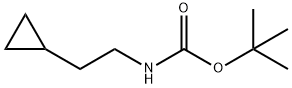 TERT-BUTYL 2-CYCLOPROPYLETHYLCARBAMATE Struktur