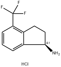 (1R)-1-Amino-4-(trifluoromethyl)indane hydrochloride Struktur