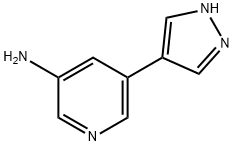 3-Amino-5-(pyrazol-4-yl)pyridine Struktur