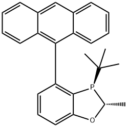 (2R,3R)-4-(anthracen-9-yl)-3-(tert-butyl)-2-methyl-2,3-dihydrobenzo[d][1,3]oxaphosphole Struktur