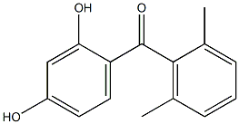 (2,4-dihydroxyphenyl)(2,6-dimethylphenyl)methanone Struktur