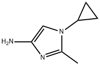 1-Cyclopropyl-2-methylimidazol-4-amine Struktur