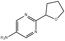 2-(tetrahydrofuran-2-yl)pyrimidin-5-amine Struktur