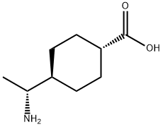 trans-(R)-4-(1-Aminoethyl)cyclohexanecarboxylic acid Struktur