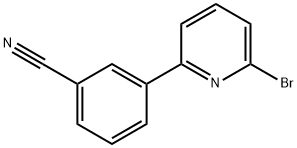 3-(6-BROMOPYRIDIN-2-YL)BENZONITRILE Struktur