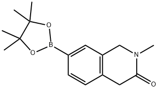 2-methyl-7-(tetramethyl-1,3,2-dioxaborolan-2-yl)-1,2,3,4-tetrahydroisoquinolin-3-one Struktur