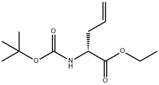 (2R)-2-tert-Butoxycarbonylamino-pent-4-enoic acid ethyl ester Struktur