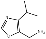 (4-isopropyloxazol-5-yl)methanamine Struktur