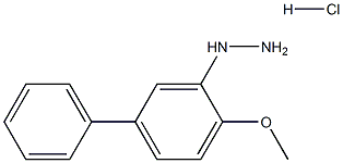 4-甲氧基-3-聯(lián)苯肼鹽酸鹽 結(jié)構(gòu)式