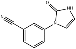 3-(2-oxo-2,3-dihydro-1H-imidazol-1-yl)benzonitrile Struktur