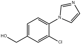 (3-chloro-4-(1H-imidazol-1-yl)phenyl)methanol Struktur