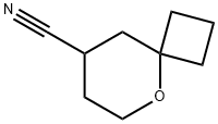 5-oxaspiro[3.5]nonane-8-carbonitrile Struktur