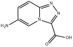 6-amino-[1,2,4]triazolo[4,3-a]pyridine-3-carboxylic acid Struktur