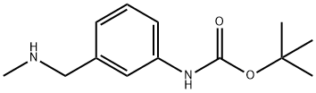 tert-butyl N-(3-[(methylamino)methyl]phenyl)carbamate Struktur