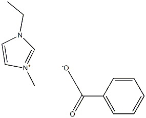 1-Ethyl-3-methylimidazolium benzoate Struktur