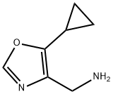 (5-cyclopropyloxazol-4-yl)methanamine Struktur