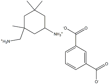 3-(ammoniomethyl)-3,5,5-trimethylcyclohexanaminium isophthalate Struktur