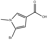 5-bromo-1-methyl-1H-pyrrole-3-carboxylic acid Struktur