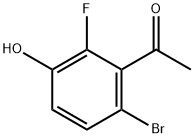 6'-Bromo-2'-fluoro-3'-hydroxyacetophenone Struktur