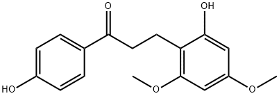 3-(2-Hydroxy-4,6-dimethoxyphenyl)-1-(4-hydroxyphenyl)-1-propanone Struktur