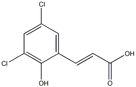 3-(3,5-dichloro-2-hydroxyphenyl)acrylic acid Struktur