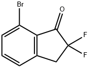 1H-Inden-1-one, 7-bromo-2,2-difluoro-2,3-dihydro- Struktur