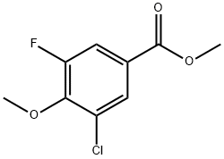 Methyl 3-chloro-5-fluoro-4-methoxybenzoate Struktur