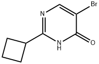 5-bromo-2-cyclobutyl-3,4-dihydropyrimidin-4-one Struktur