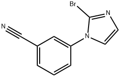 3-(2-bromo-1H-imidazol-1-yl)benzonitrile Struktur