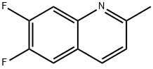 6,7-DIFLUORO-2-METHYLQUINOLINE Struktur