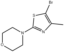 5-Bromo-4-methyl-2-(morpholino)thiazole Struktur