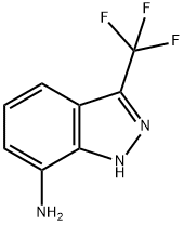 3-(trifluoromethyl)-1H-indazol-7-amine Struktur