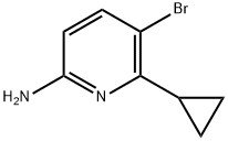 5-bromo-6-cyclopropylpyridin-2-amine Struktur