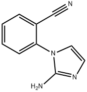 2-(2-amino-1H-imidazol-1-yl)benzonitrile Struktur