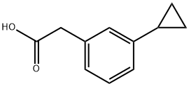 2-(3-cyclopropylphenyl)acetic acid Struktur