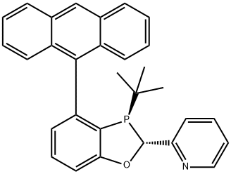 2-((2R,3R)-4-(anthracen-9-yl)-3-(tert-butyl)-2,3-dihydrobenzo[d][1,3]oxaphosphol-2-yl)pyridine Struktur