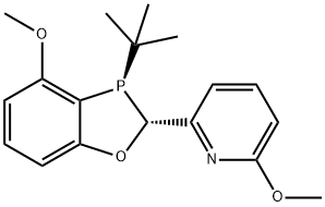 2-((2R,3R)-3-(tert-butyl)-4-methoxy-2,3-dihydrobenzo[d][1,3]oxaphosphol-2-yl)-6-methoxypyridine Struktur