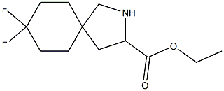 ethyl 8,8-difluoro-2-azaspiro[4.5]decane-3-carboxylate Struktur