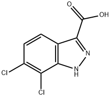 6,7-dichloro-1H-indazole-3-carboxylic acid Struktur