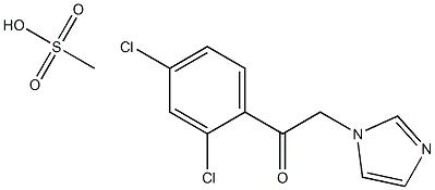 1-(2,4-dichlorophenyl)-2-(1H-imidazol-1-yl)ethanone methanesulfonate Struktur