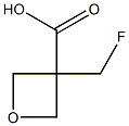 3-(fluoromethyl)oxetane-3-carboxylic acid Struktur