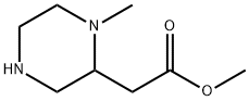 methyl 2-(1-methylpiperazin-2-yl)acetate Struktur