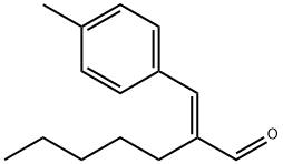 (2E)-2-(4-methylbenzylidene)heptanal Struktur