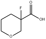 3-fluorooxane-3-carboxylic acid Struktur